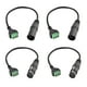 thumbnail image 1 of Conector XLR macho y hembra a cable de terminal de tornillo de 3 pines, 1 of 7