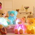 thumbnail image 4 of Light Up LED Teddy Bear Plush Doll, Cute Cartoon Plush Stuffed Toy with Colorful LED Light, Christmas Birthday Gifts for Kids Adults, 4 of 5