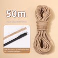 thumbnail image 1 of Typpkmm Durable Natural Sisal Rope 4/6/ 20/50M Diy Making Scratcher Replacement Cord Claw Care Furniture Protector 8MM, 1 of 7