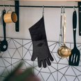 thumbnail image 2 of Nuevos guantes de horno de 1 par, resistentes al calor, de silicona, para barbacoa, extra largos, impermeables, antideslizantes, para asar a la parrilla y cocinar, 2 of 5