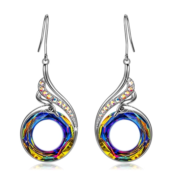 Pendientes Kate Lynn Nickel Phoenix Crystal para mujer