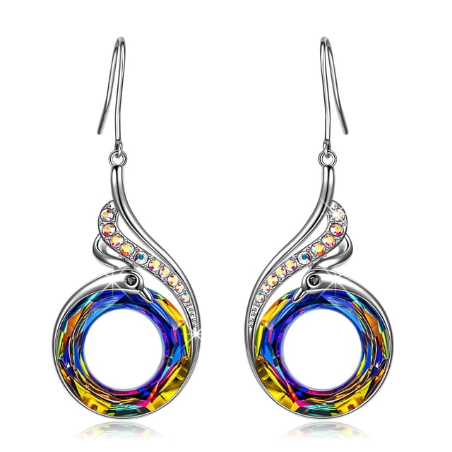Pendientes Kate Lynn Nickel Phoenix Crystal para mujer