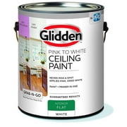 Glidden Grab-N-Go Interior Ceiling Paint Flat, Pink to White, 1 Gallon
