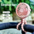 thumbnail image 4 of Mini Handheld Octopus Folding Fan Multi Functional Five In One Portable Fan Silent Home Dormitory Baby Stroller Multiple Scenes, 4 of 9