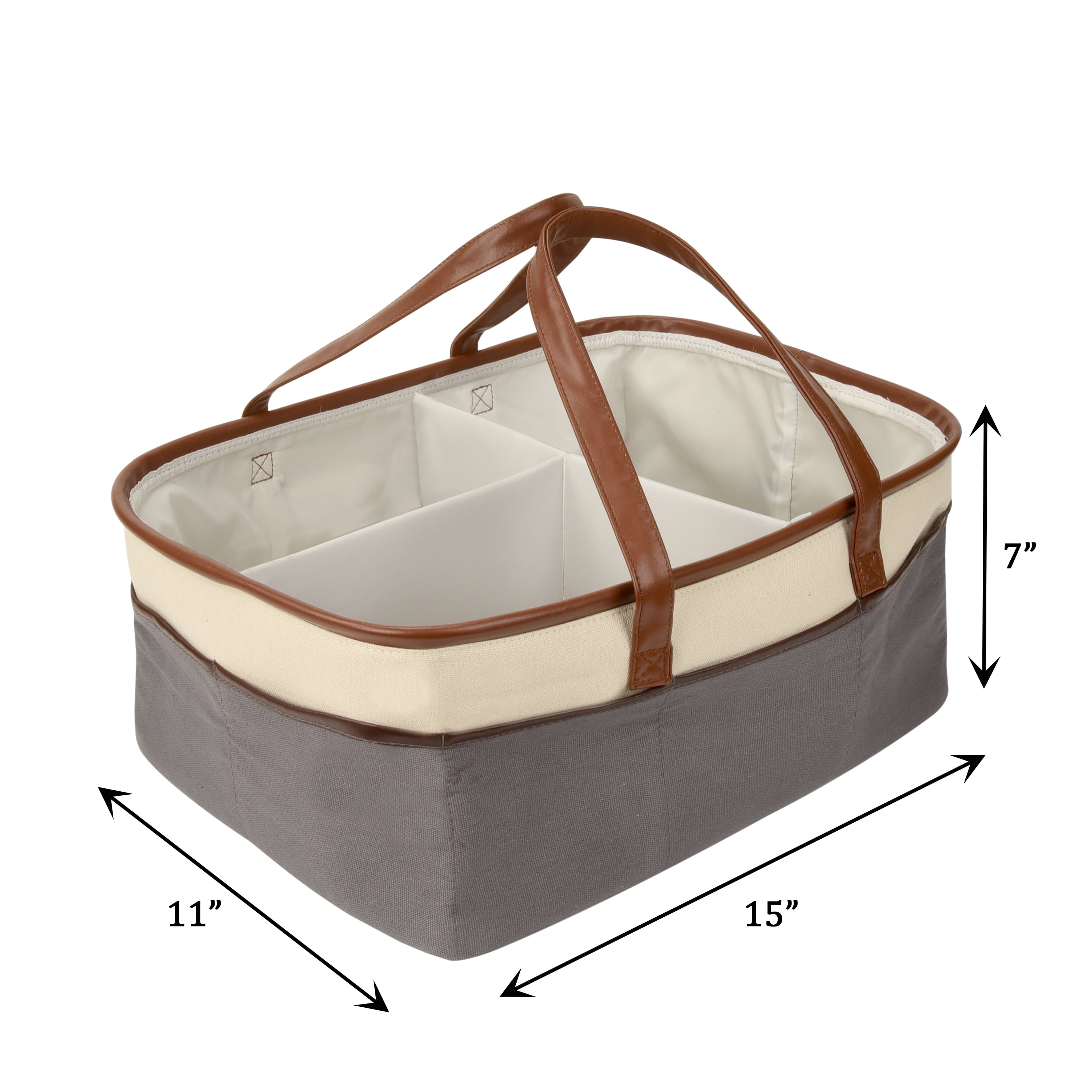 canvas diaper caddy