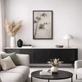 thumbnail image 5 of Framed Canvas Print Asian Ink Bamboo with Birds Wall Art Minimalist Oriental Nature Decorative for Living Room Bedroom - 16"x24" BLACK, 5 of 8
