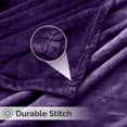 thumbnail image 5 of IR Imperial Rooms Fleece Bed Throw Blanket, Plush, Travel and Couch Fuzzy, Cozy Washable Ultrasoft Twin Size Purple, 5 of 6