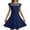 Navy, variant on JIRNDf Flower Girl Dress For Wedding Party Princess Ball Gown Elegant Ruffle Sleeve Mesh A Line With Pockets Kids 4 11 Years Casual Formal Summer Girls Dress Red 9-11 Years