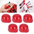 thumbnail image 4 of Screw End , 60mm Diameter PVC Corrosion Resistance Thread Protector Flexible Flame Retardant 5 Pcs Red  For Flanges, 4 of 8