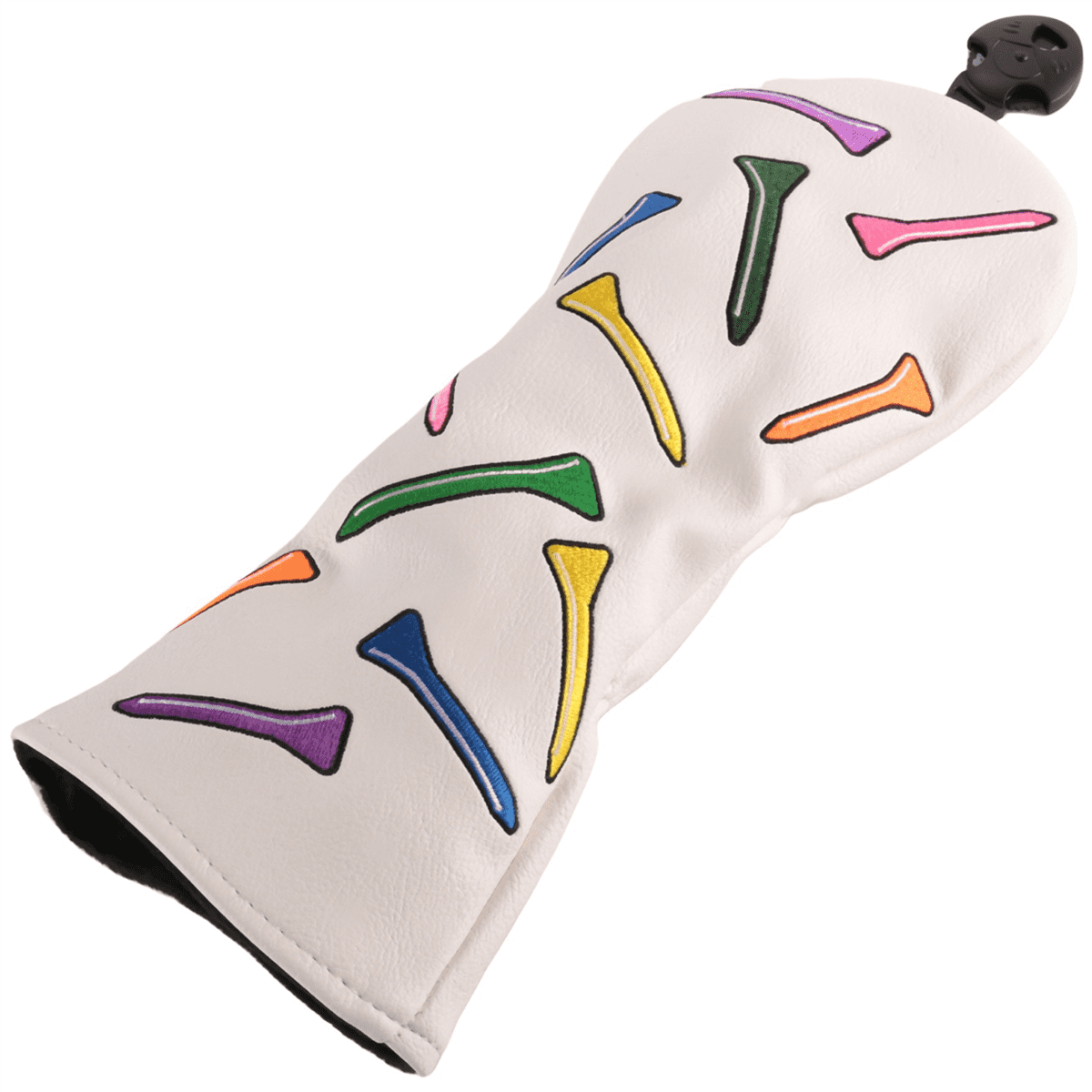 2X Tees Pattern Golf Club Cover for Driver,Fairway,Hybrids-Golf Driver Headcover/Golf Fairway Wood/Hybrid Club