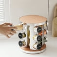 thumbnail image 3 of Tooloton Revolving Spice Rack with 12 Jars and 386 Labels, Stainless Steel, 3 of 5