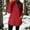 Brick Red, variant on Women's Winter Warm Sherpa Lined Fleece Crewneck Long Sleeve Sweatshirt Pullover Loungewear Tunic Tops Hot Pink XL