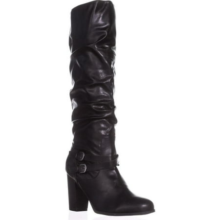 Womens SC35 Sophiie Knee High Slouch Boots, Black