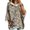 02#Earthy Yellow, variant on Womens Forest Leaf Allover Print Drawstring Hooded 3/4 Sleeve Pullover Loose Casual Fashion Top Daily Outdoor Street Outfits
