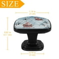 thumbnail image 4 of 4 Pcs Cabinet Handle Drawer Pulls Santa Claus Riding Sleigh Knobs with Screws Square Furniture Office Cabinet Knob Decoration, 4 of 7