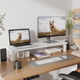 thumbnail image 2 of Soporte de monitor WESTREE Dual para 2 monitores de madera y acero, 2 of 7