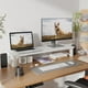 thumbnail image 2 of Soporte de monitor WESTREE Dual para 2 monitores de madera y acero, 2 of 7