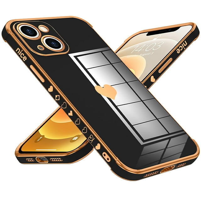 MasteelfCA Étui de Téléphone Électroplaquée Étui de Protection Antichoc Compatible pour iPhone 13 mini