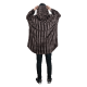 thumbnail image 4 of Sudadera cobija oversize con capucha unitalla y unisex café oscuro, 4 of 8