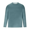 thumbnail image 3 of Men's Soft Lightweight Long Sleeve Casual Basic Tee Shirt Comfortable Breathable Relaxed Fit Stylish Everyday Wear Men's Lightweight Crewneck Tee Tops, 3 of 3