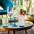thumbnail image 6 of Bormioli Rocco Florian 14.5 oz. Highball Cocktail Beverage Drinking Glasses, Lucent Blue, Set of 4, 6 of 7