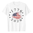 thumbnail image 4 of American Flag T Shirts Women 4th of July Patriotic USA Stars Graphic Short Sleeve Crewneck Tees 250th Birthday Independence Day Tops, 4 of 4