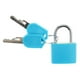 thumbnail image 4 of Candado de acero para maleta, con llave, multicolor, 2 llaves, resistente al agua Azul, 4 of 8