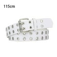 thumbnail image 4 of Langgg Ceinture Punk à Boucle en Alliage pour Jeans Femmes Intemporelle Résistante à l'Usure Blanc 115cm 1Set, 4 of 6
