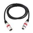 thumbnail image 1 of Cable XLR de 3 pines macho a hembra M/F Cable de Audio Cable blindado para mezclador de micrófono 1,8 M, 1 of 1