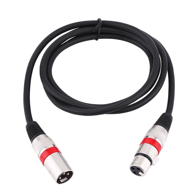 Cable XLR de 3 pines macho a hembra M/F Cable de Audio Cable blindado para mezclador de micrófono 1,8 M