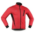thumbnail image 4 of Cycling Bike Jacket for Men Winter Thermal Fleece Long Sleeve Bicycle Jersey Windproof Breathable Reflective Riding Running Jacket Coat, 4 of 7