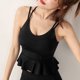 thumbnail image 4 of TFixol Mujer Sujetador Yoga Volantes Deportes Correr Entrenamiento Fitness Acolchado Peplum, 4 of 8