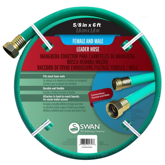 Swan Light Duty 5/8" x 6' Leader Hose