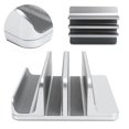 thumbnail image 3 of Ccdes Double Slots Vertical Laptop Stand,Adjustable Vertical Laptop Stand Double Slots Aluminium Alloy Notebook Computer Holder,Laptop Stand, 3 of 8
