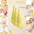 thumbnail image 2 of 3 PCS Cute Geese Baby Muslin Washcloths, Soft Absorbent Face Towel Burp Cloths Cotton Bath Wipes Infant Wash Cloth for Newborn Boys Girls, 2 of 6