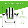 thumbnail image 5 of NewTechWood Atlantic Classic Curveback Zebra Plastic Outdoor Patio Adirondack Chair, 5 of 5