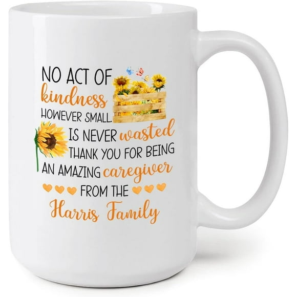 Thank You For Being Amazing Caregiver Mug, Caregiver Mug, Caregiver Gift Ideas, Customized Caregiver Coffee Mug Cup, Caregiver Appreciation Gifts, Funny Caregiver Cup 11oz