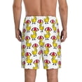 thumbnail image 4 of Lsque Rubber Duck Chicken Bird Mens Sleep Pajama Shorts,Short Pajama Pants, Cotton Ultra-Soft Knit-XX-Large, 4 of 9