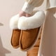 thumbnail image 2 of Fluffy Furry Closed Toe Flat Slippers, Comfy Slip On Plush Lined Shoes, Cozy & Warm Home Slippers, 2 of 5