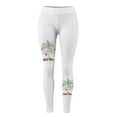 thumbnail image 5 of Zhanying Leggings de Noël pour Femmes Rouges Style Laid de Noël Taille Haute Taille Haute Leggings pour Femmes Blancs G, 5 of 5