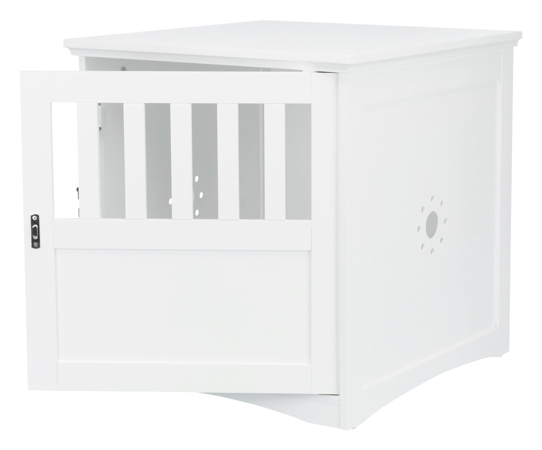 TRIXIE Furniture Style 1-Door Wooden Indoor Crate for Dogs, White