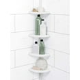 Zenna Home Pole Shower Caddy, White