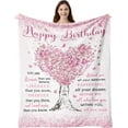 thumbnail image 1 of LHSHID Birthday Gifts for Women Birthday Decorations Blanket Birthday Gifts for Girls/Her/Mom/Sister/Wife Gifts for Women Birthday Unique Women Birthday Gift Ideas Bday Gift for Women 40"x50", 1 of 7