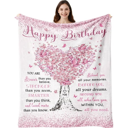 Birthday Gifts for Women, Birthday Decorations Blanket , Birthday Gifts for Girls/Her/Mom/Sister/Wife, Gifts for Women Birthday Unique, Women Birthday Gift Ideas, Bday Gift for Women