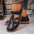 thumbnail image 6 of Navy Women Spring Summer Sandals Wedge Heels Beach Pu Upper Casual Outdoor Comfortable, 6 of 9