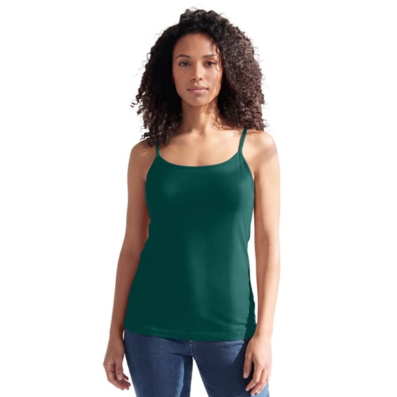 Roaman's Women's Plus Size Cami With Built-In Bra And Adjustable Straps