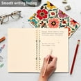 thumbnail image 4 of FORMRS 1-Subject Spiral Notebook 8" x 5" College Ruled 60 Refillable Sheet, 2 Pack, Colorful Flowers, 4 of 7