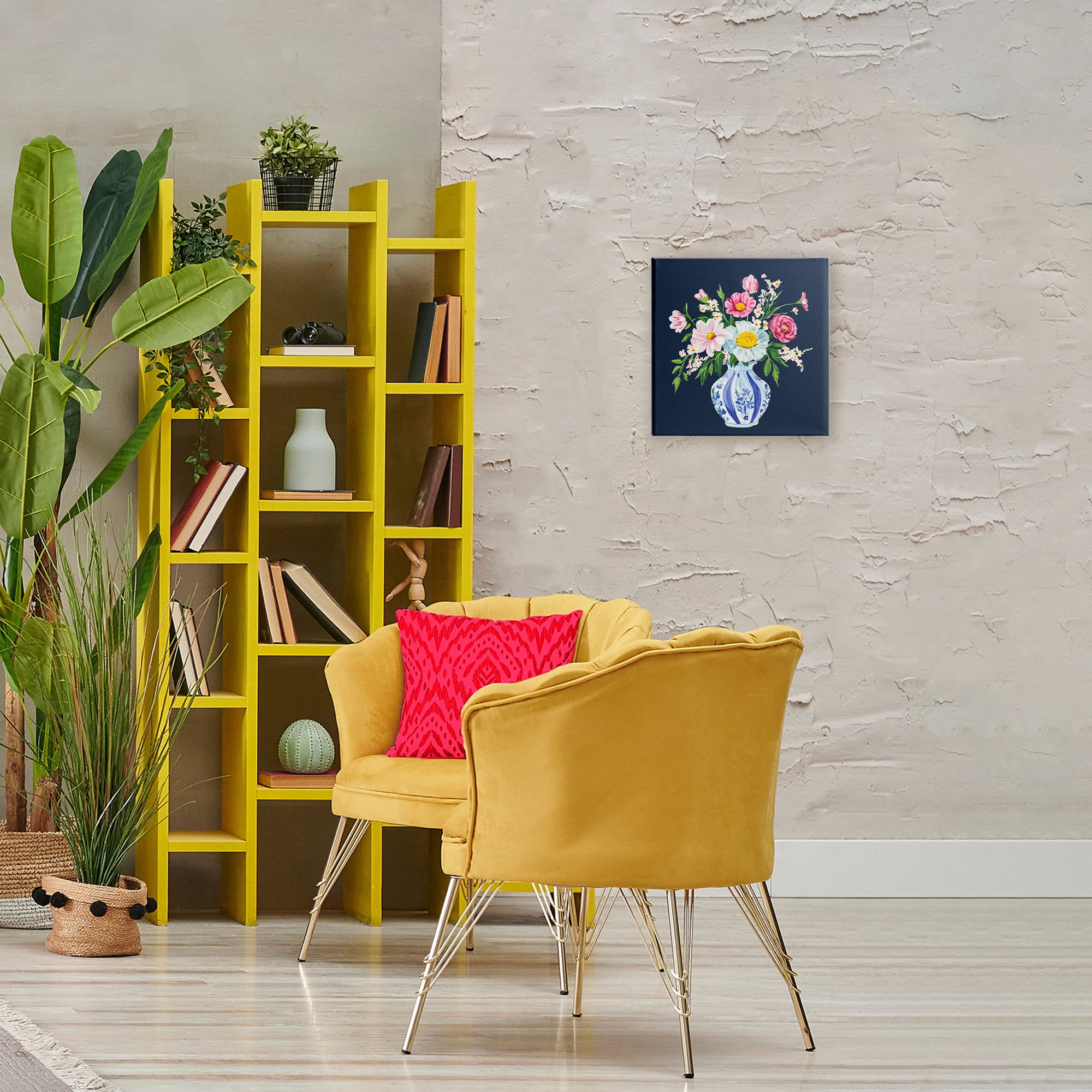 Spring Chinoiserie Vase Canvas Wall Art, design by Yen