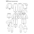 thumbnail image 3 of Simplicity 1572 Patrones De Costura Para Batas Y Pijamas Para Niños Pequeños, Tallas 3-6, 3 of 3
