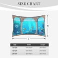 thumbnail image 4 of Lsque Underwater Aquarium Arches Pattern Pillow Case – Soft & Cozy Throw Pillow Cover, Hypoallergenic Cushion Case for Sleeping Women with Envelope Closure-14"x20", 4 of 6